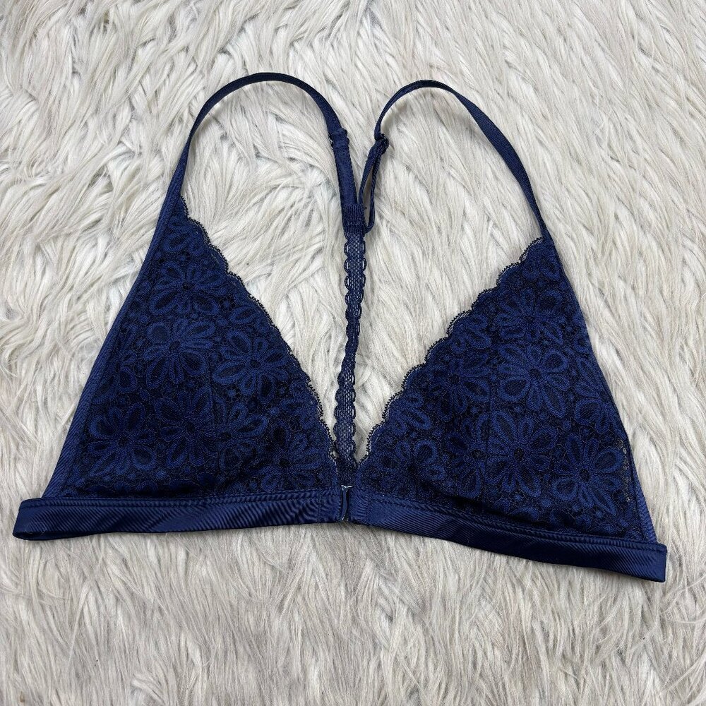 Victoria's Secret‎ Navy Triangle Lace Bralette